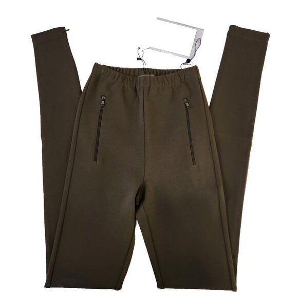 Wardrobe.NYC NWT Side Zip Legging Womens XS Military Green Pull On Stretch $400 - Picture 3 of 12